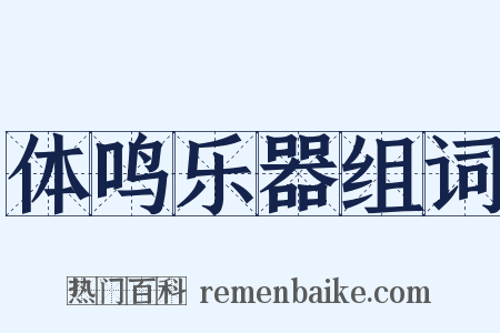 体鸣乐器组词是什么意思的图片